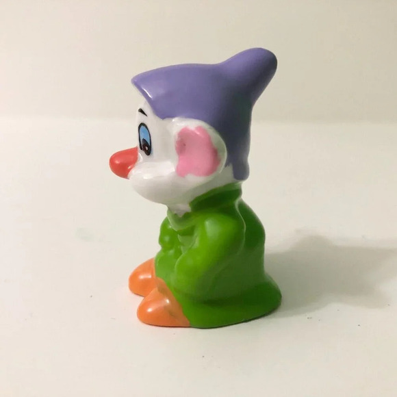 Disney Dopey Dwarf  Figurine Snow White 2.5 Inch Tall Figure Unmarked - Picture 2 of 12